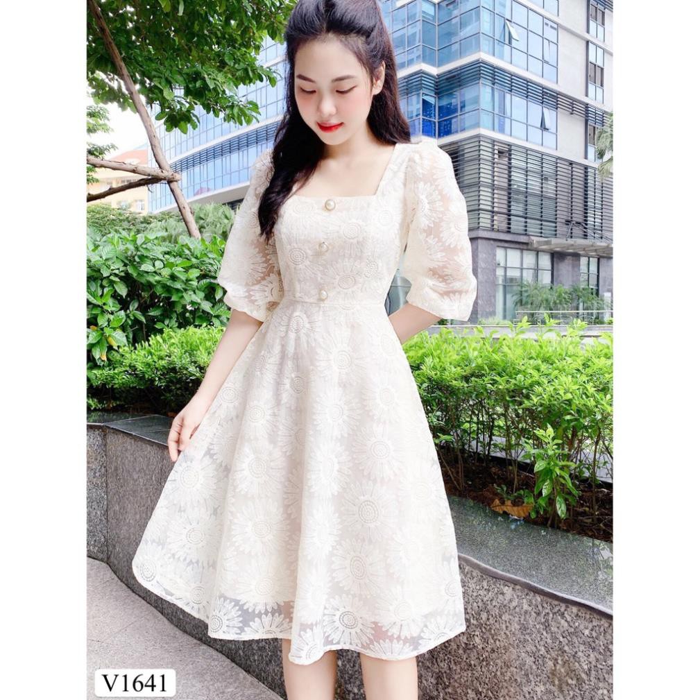 váy V1641 ĐẸP HP DVC ( Ảnh mẫu và ảnh trải sàn do shop tự chụp ) 👗 * ྇ ྇