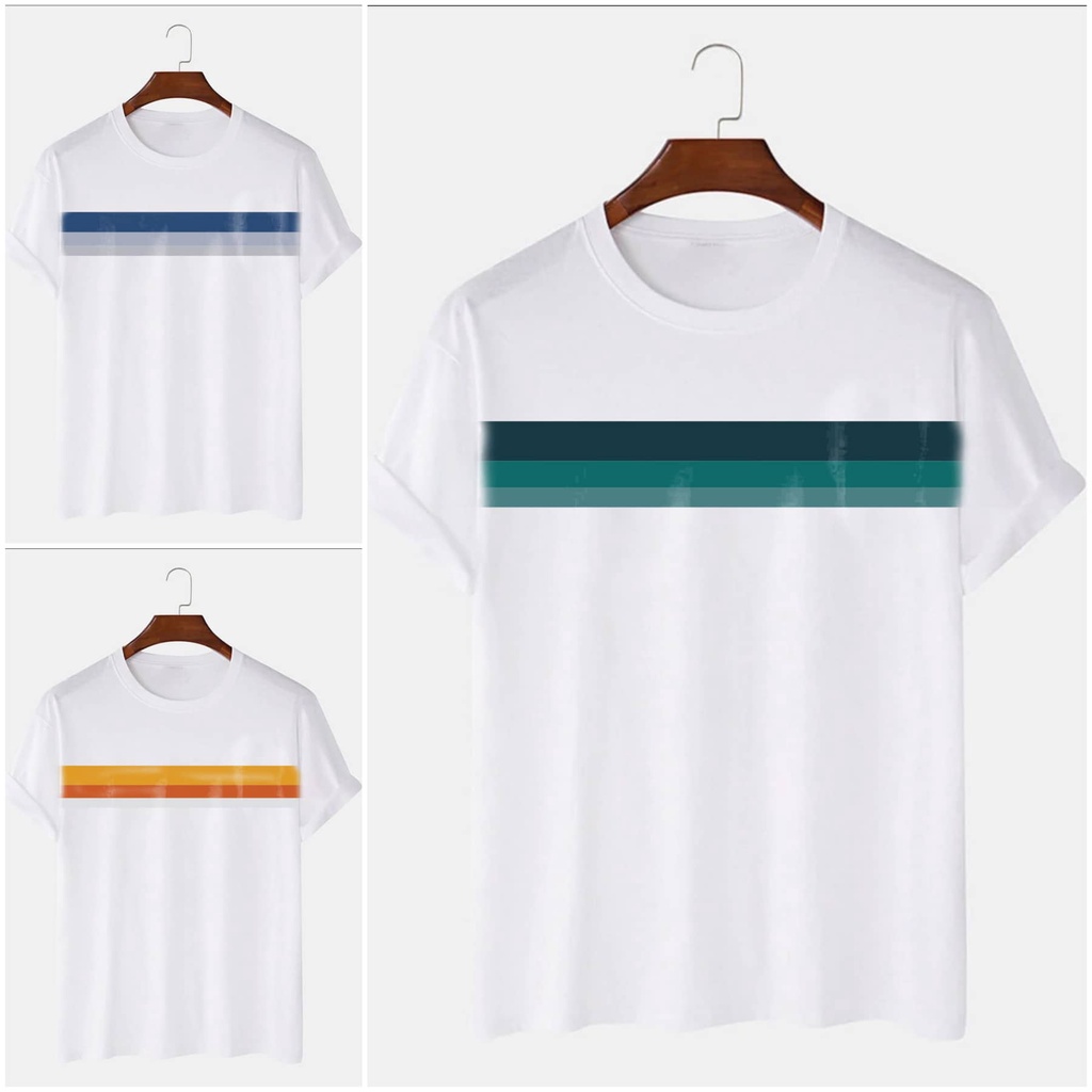 [bigsize] Áo thun cotton bigsize nam 50-140kg - in ngang nhiều màu