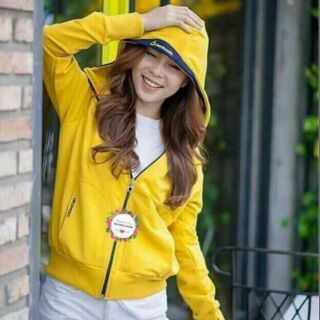 Áo khoác Lime Orange size trung, kiểu mới có 6 túi an toàn và tiện lợi dành cho bạn nữ từ 40kg_60kg. Ch vải cotton da cá