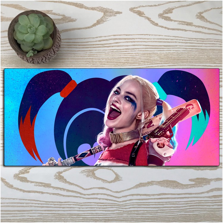 Tấm Lót Chuột Và Bàn Phím Máy Tính Họa Tiết Harley Quinn