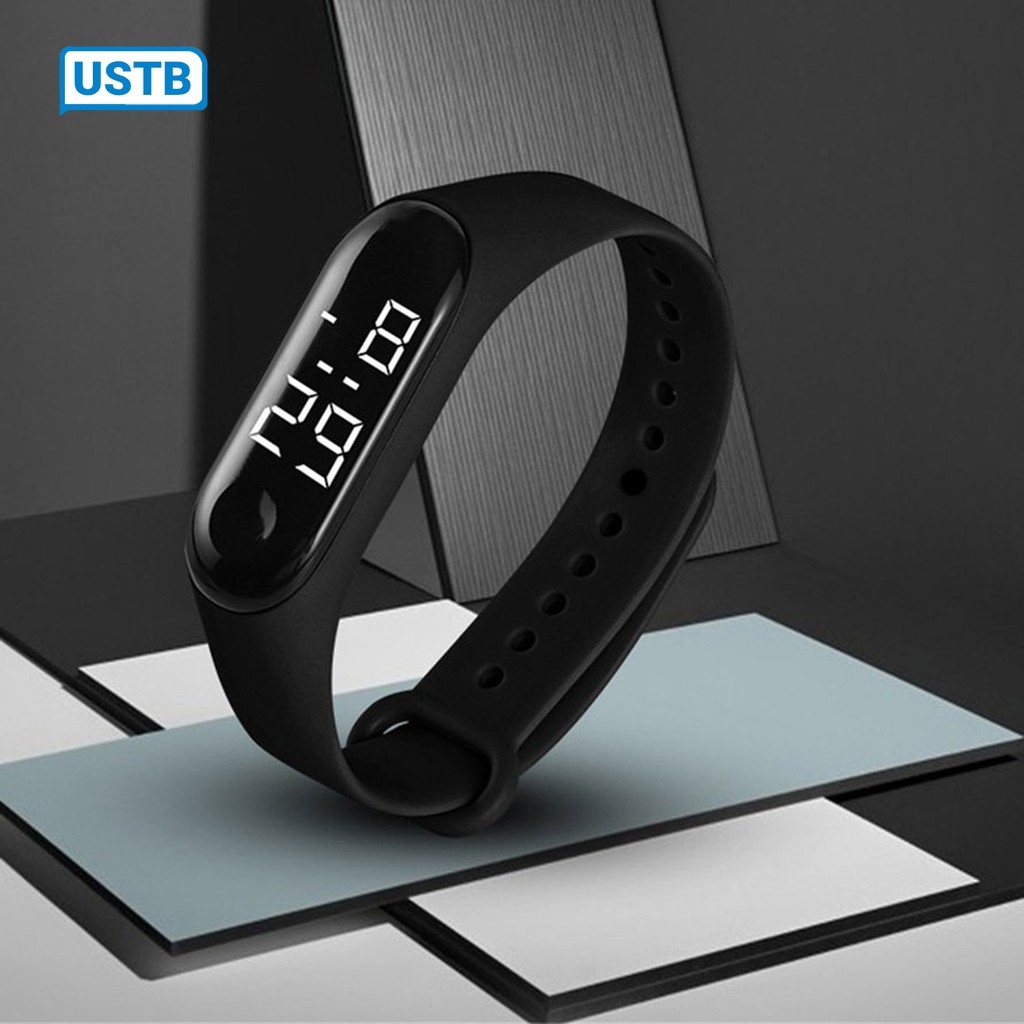 *Đồng hồ Zmi-4 nhiều màu thay được dây cao su miband 3 4 mẫu nam nữ unisex cho trẻ em thể thao