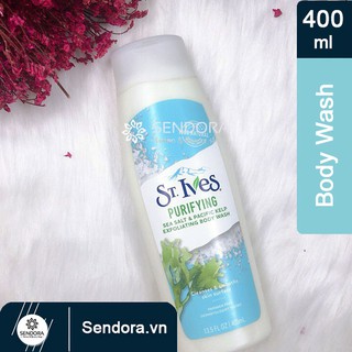 Sữa tắm St.Ives muối biển Sea salt & pacific kelp exfoliating body wash 400ml