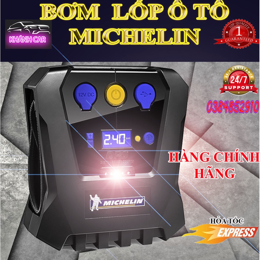 Bơm lốp xe ô tô - bơm lốp xe hơi Michelin 4398ML 12266 - Chính hãng BẢO HÀNH 12 tháng
