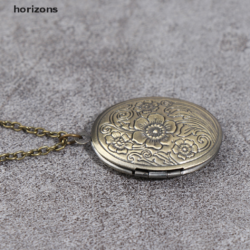 [horizons] Mặt Vòng cổ Mở Bằng Đồng Thau Chạm Khắc Hoa Văn Cổ Điển