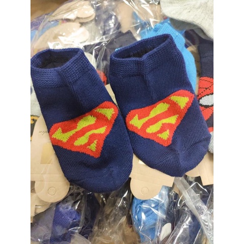 Set 5 tất vớ siêu nhân superman cho bé size 0-6M