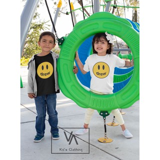 Áo thun / Áo phông trẻ em bé trai bé gái hình Drew mặt cười chất cotton cao cấp VA181