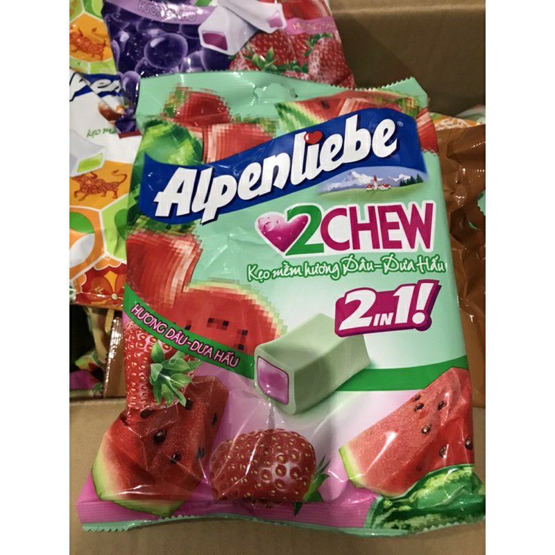 1 viên kẹo Alpenliebe 2chew hương vị ngẫu nhiên