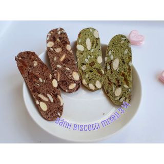 Bánh Biscotti ăn kiêng mixed 3 vị - TẶNG thực đơn giảm cân