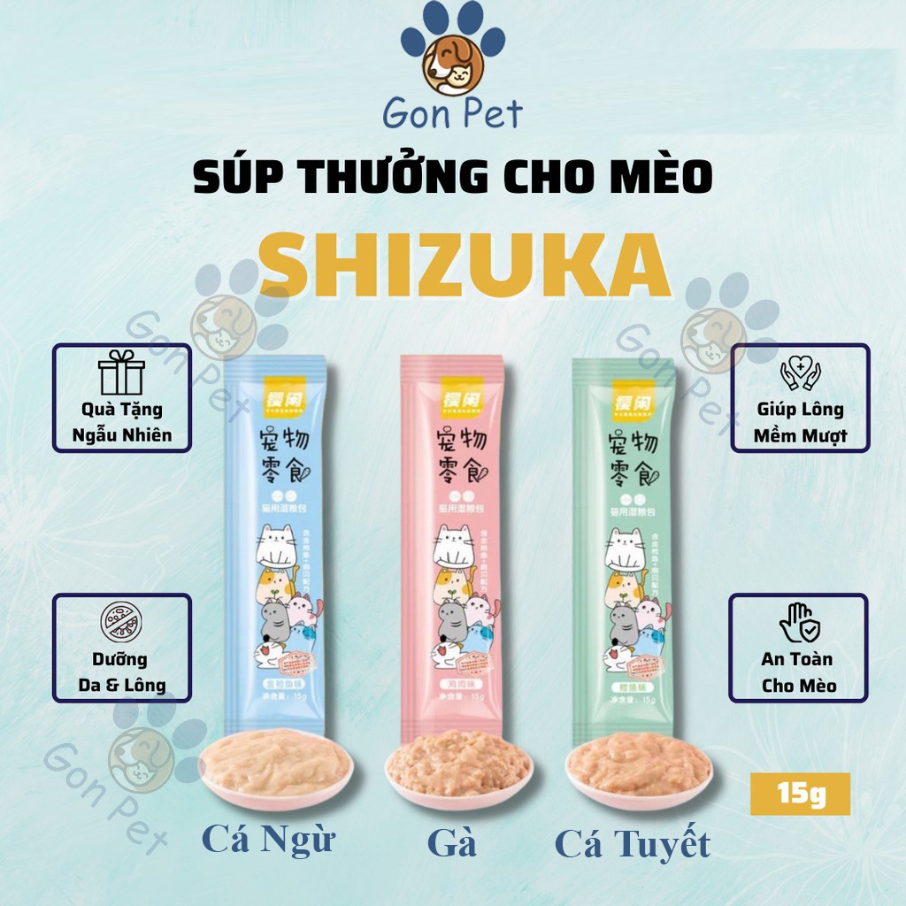 Súp thưởng cho mèo SHIZUKA 15gr/1 gói