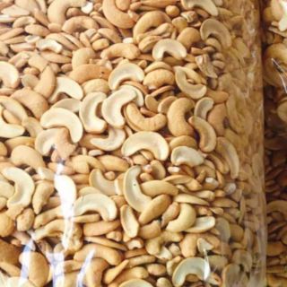 2 KG HẠT ĐIỀU RANG MUỐI VỠ ĐÃ BÓC LỤA