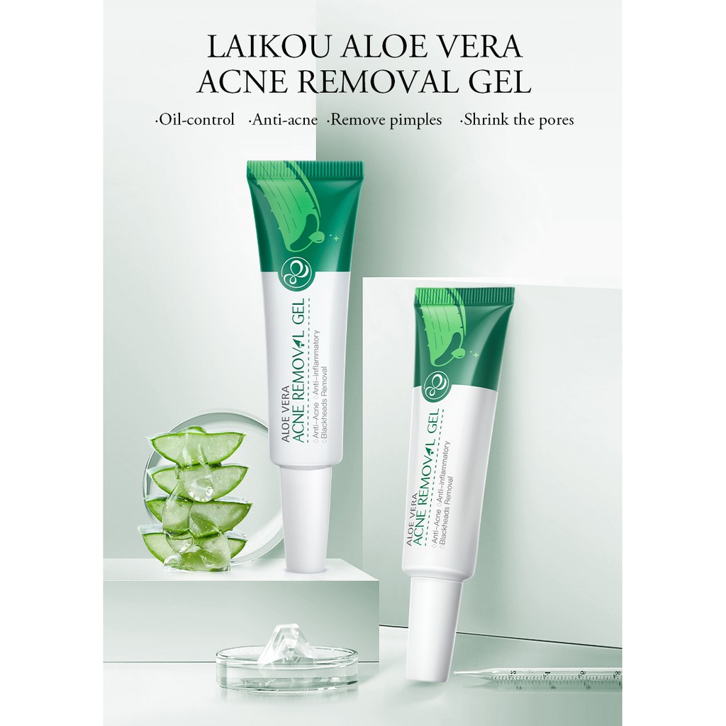 LAIKOU Aloe So nhẹ Gel Aloe Vera Gel dưỡng ẩm Sun Repair Gel Aloe Gel Chăm sóc da 20g