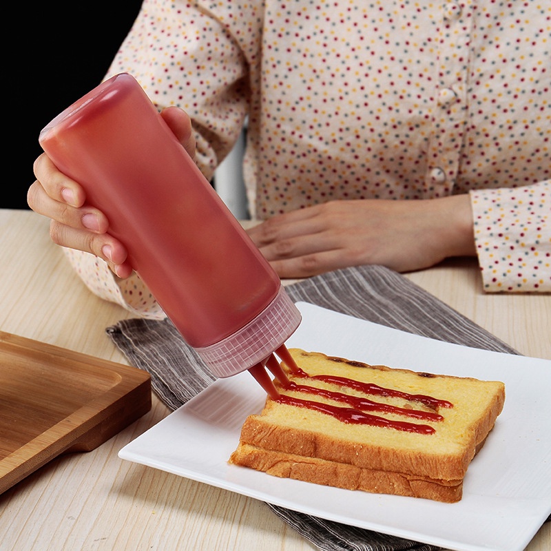 Bình Đựng Nước Sốt/Dầu Ô Liu Dạng Bóp 1 Lỗ 3 Lỗ