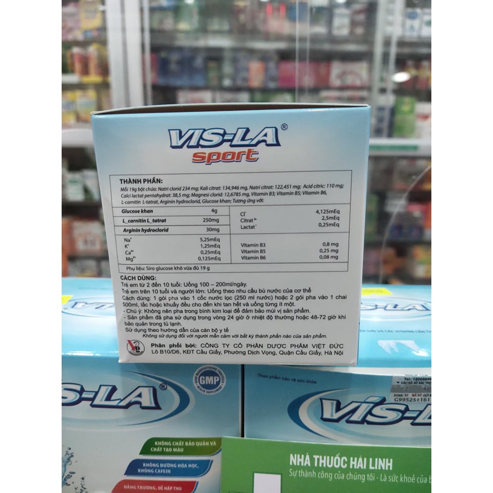Vis-la - Thực phẩm bổ sung nước, điện giải và vitamin