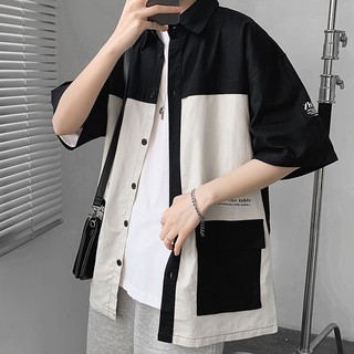 Áo Sơ Mi Tay Lỡ, Áo Khoác Sơ Mi Túi Hộp ZHILIAGHO Vải Kaki Cotton BINSHOP SMN08