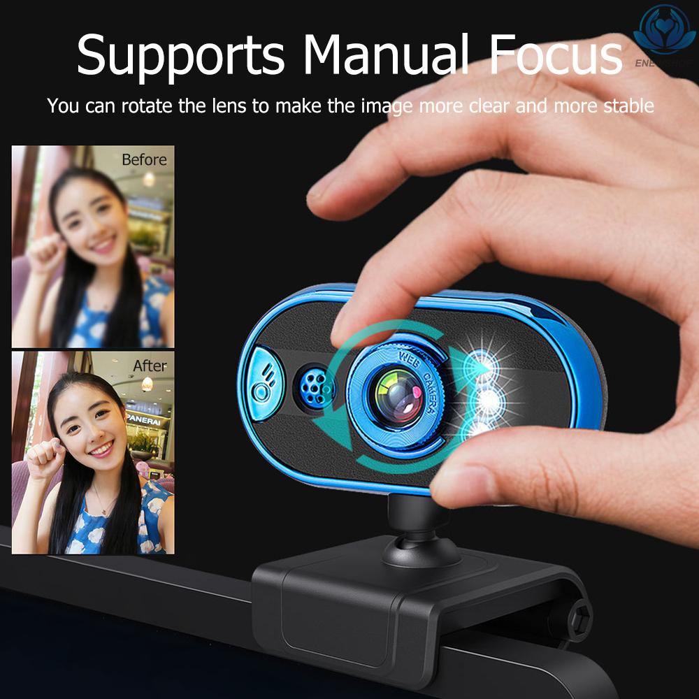 Webcam Usb 480p Tích Hợp Micro Có Đèn Led Hỗ Trợ Phát Trực Tuyến Cho Máy Tính | BigBuy360 - bigbuy360.vn