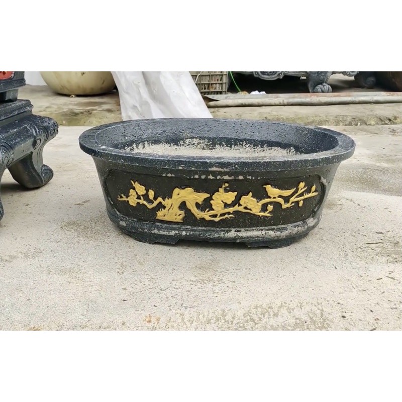 Khuôn Ovan 45 : Khuôn đúc chậu cảnh ABS bầu dục ( oval) 45