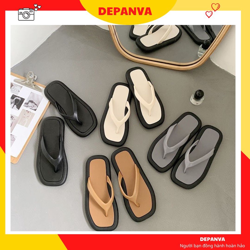 Dép xỏ ngón đi biển nữ thời trang cute DEPANVA XN002