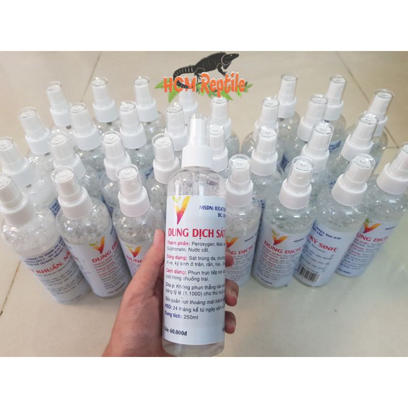 Chai xịt dung dịch sát khuẩn, trị nấm, kí sinh VIF dành cho bò sát
