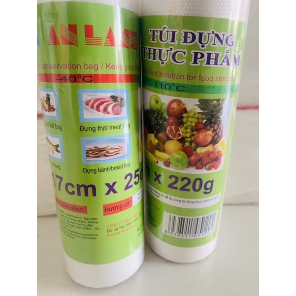 Cuộn 220gx17x25cm  Túi Đựng Thực Phẩm An Lành Hàng Việt Nam Chất Lượng Cao
