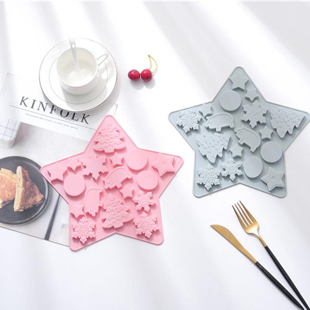 Khuôn Silicone Cấp Thực Phẩm Hình Người Tuyết Làm Bánh DIY