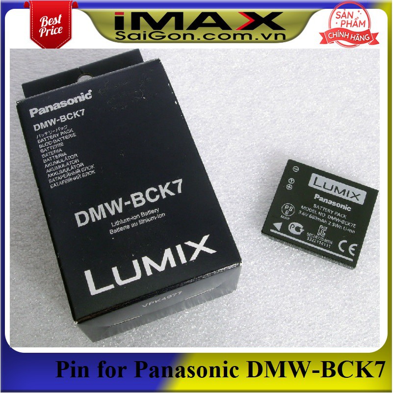 PIN PANASONIC DMW-BCK7, DUNG LƯỢNG CAO