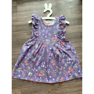 V07 Đầm Váy Cotton Hàn Tay Bèo Cho Bé Gái Từ 9kg đến 25kg