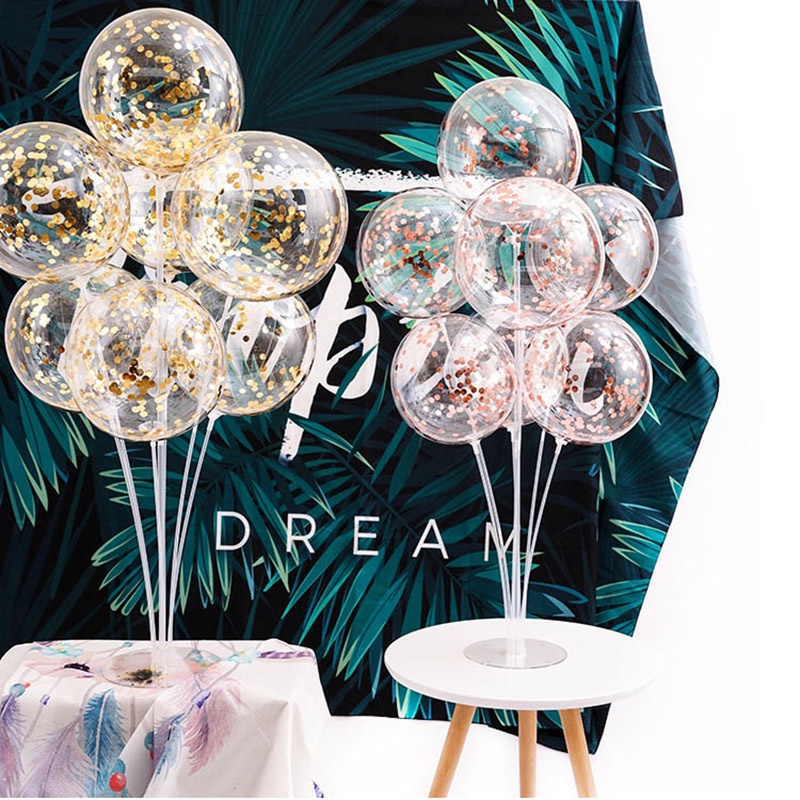 Set 7 giá đỡ bong bóng trang trí tiệc sinh nhật