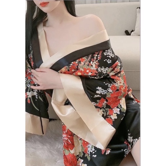 Váy ngủ nữ kimono tiểu thư Lylylorem Mã 21