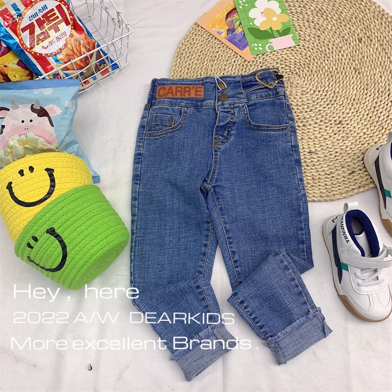 Quần jeans bé gái loại đẹp có co giãn Quần bò bé gái kunkid