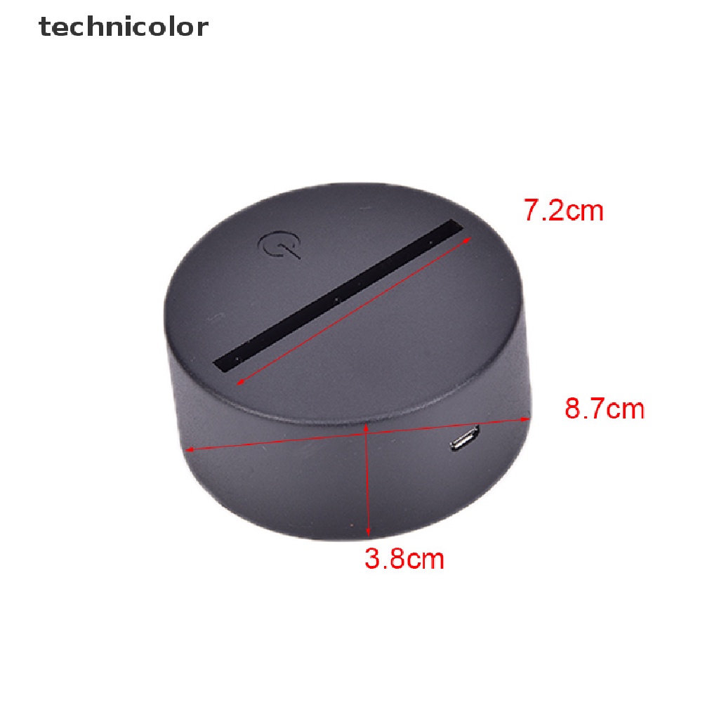 Đế Đèn LED 3D 7 Màu Kèm Dây Cáp USB Chuyên Dụng Giá Đỡ