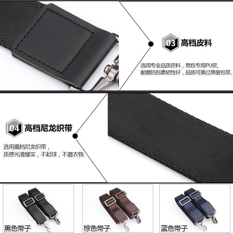 Dây Đeo Túi Xách Bằng Da Phong Cách Mới Cho Nam
