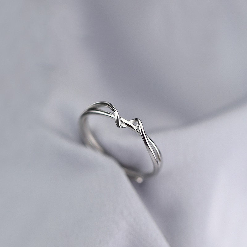 Nhẫn Bạc S925 Xoắn Thừng NLXIJ0069. Nhẫn Bạc 925 Nữ 20Silver