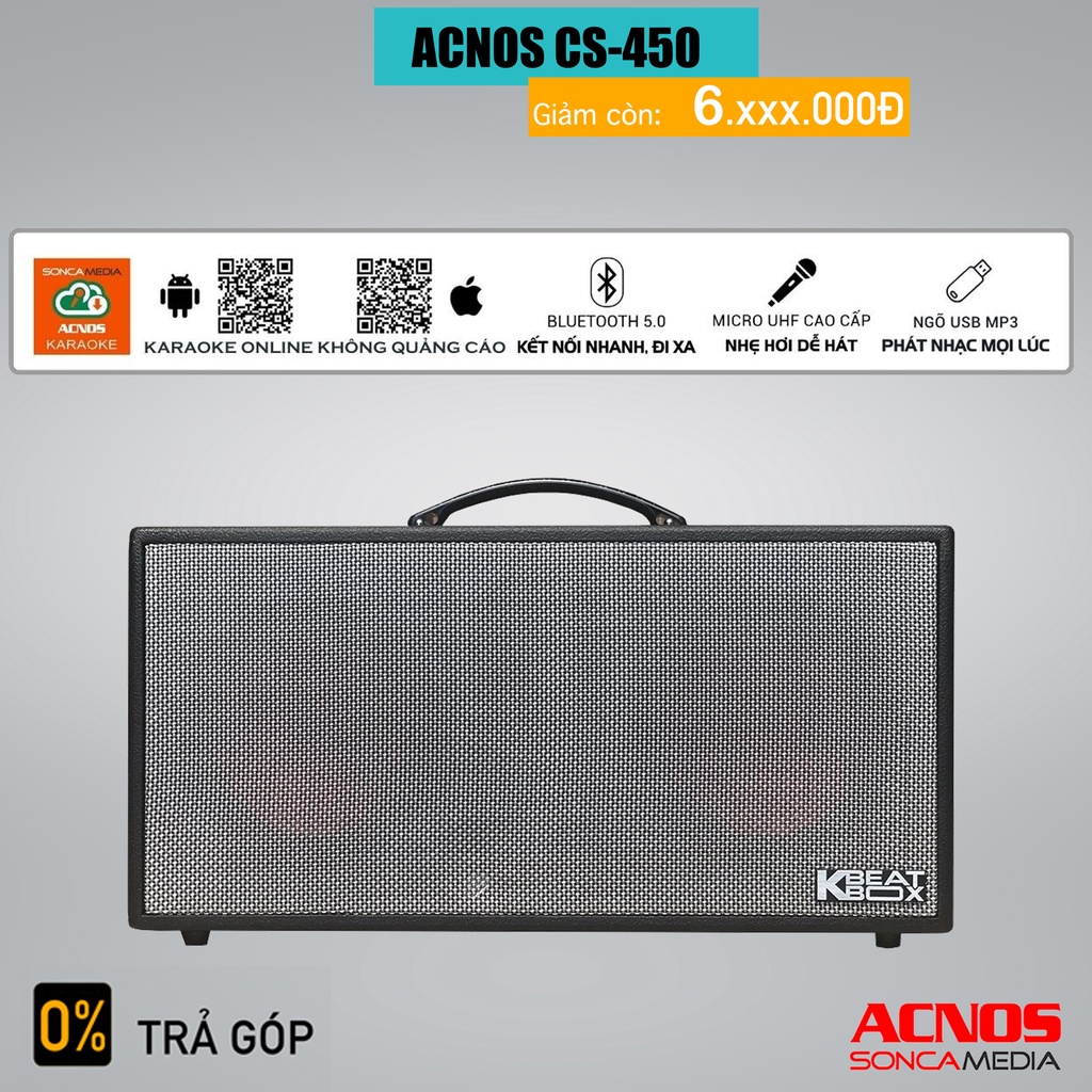 Loa Karaoke di động Acnos CS450 - Kèm 2 Micro