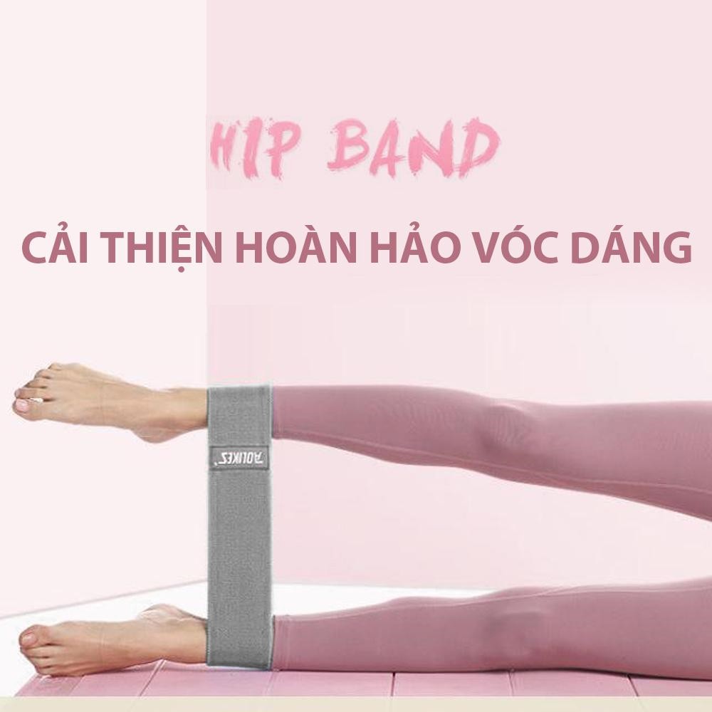 Dây kháng lực tập gym, mini band tập mông đàn hồi power band kháng lực vải Aolikes 3605