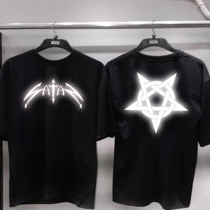 (CÓ VIDEO)ÁO THUN PHẢN QUANG TAY LỠ SATAN NAM NỮ