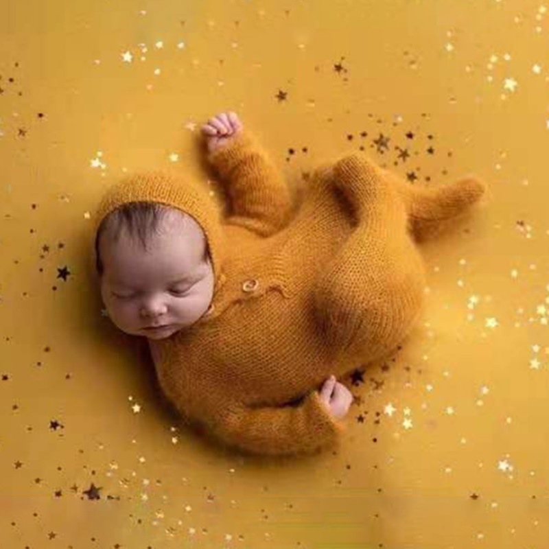 Chăn Quấn Em Bé Họa Tiết Bầu Trời Đầy Sao Dùng Làm Phông Nền Chụp Ảnh