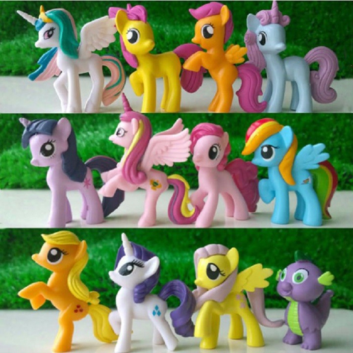 ngựa pony 12 con - set 12 ngựa pony