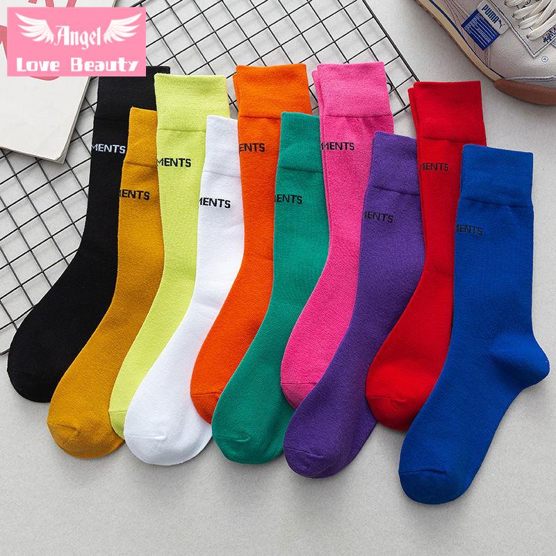 Vớ Cotton Mỏng Màu Sắc Kẹo Ngọt Phong Cách Hàn Quốc Nhật Bản Thời Trang Mùa Hè Cho Nữ