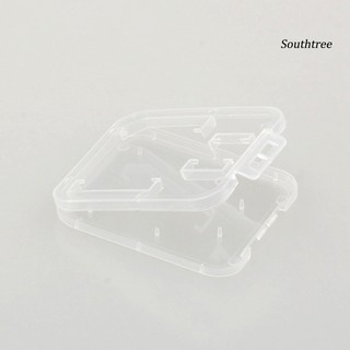 【Ready stock】5 Pcs Clear Plastic Memory Card Case SD TF Card Storage Box Protection Holder