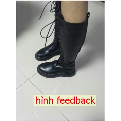 Boots Cổ Cao Dáng Chiến Binh Đan Dây Đế 4.5 Phân Có Hình Thật (Hàng Order) | BigBuy360 - bigbuy360.vn