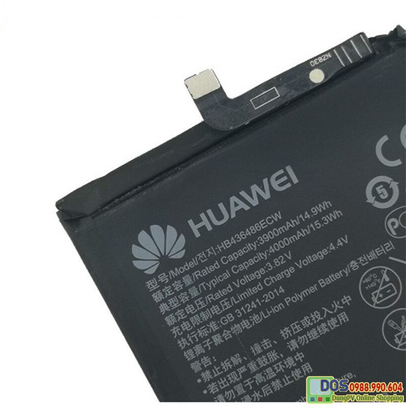 Miễn phí công thay pin huawei mate 20, pin điện thoại mate 20 bảo hành 3 tháng