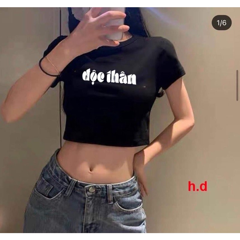 Áo croptop độc thân HD12