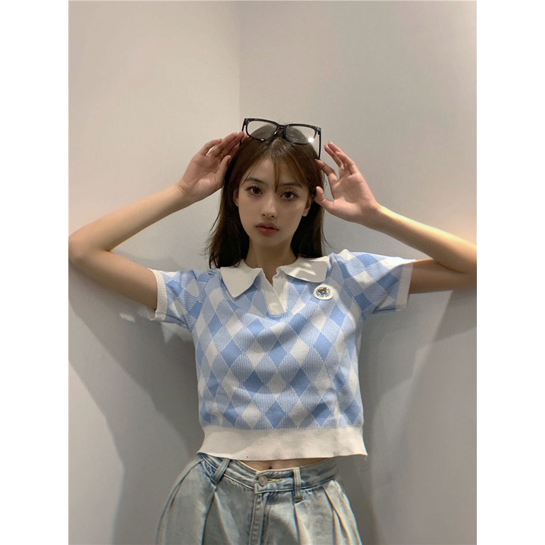 Áo Thun Tay Ngắn Cổ POLO In Hình Gấu Dễ Thương Cho Bé Gái