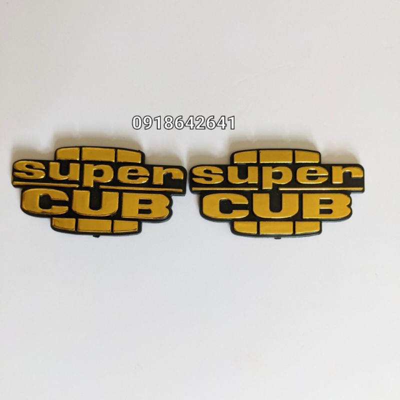 Tem chữ logo Super Cub đời 1982