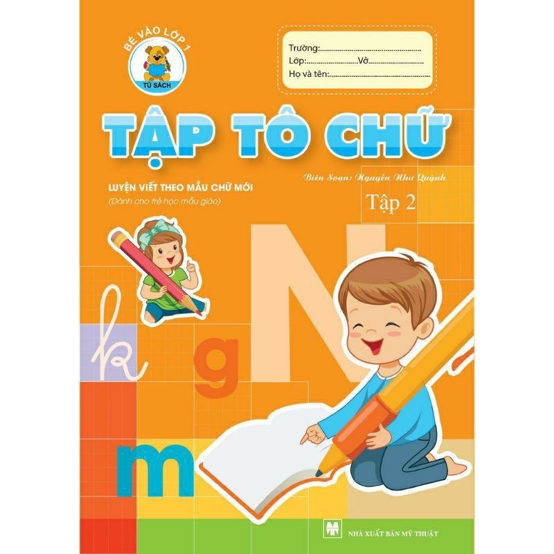 Sách - Bộ 10 Quyển Tô Nét Cơ Bản , Tô Chữ, Tô Số - Làm Quen Chữ Cái/Chữ Số (Chuẩn Bị Vào Lớp 1)