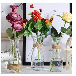 Combo 3 lọ bình bông thủy tinh eo nhỏ-mẫu 350ml