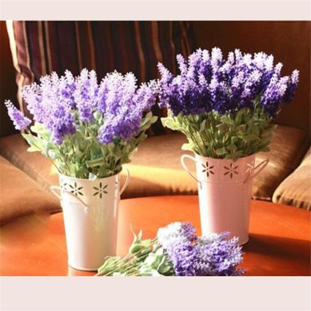 Hoa lavender lụa giả trang trí