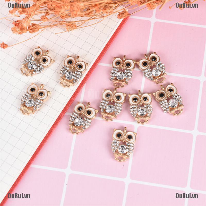 Set 10 Mặt Dây Chuyền Hình Cú Mèo Dễ Thương