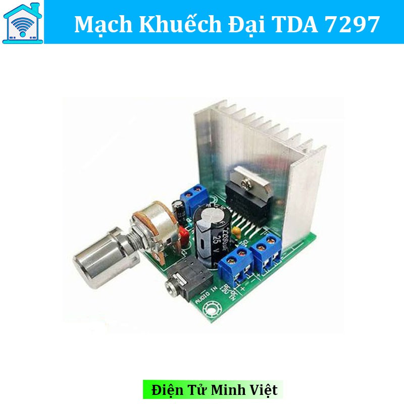 Mạch Khuếch Đại Âm Thanh TDA7297 2 Kênh 15W