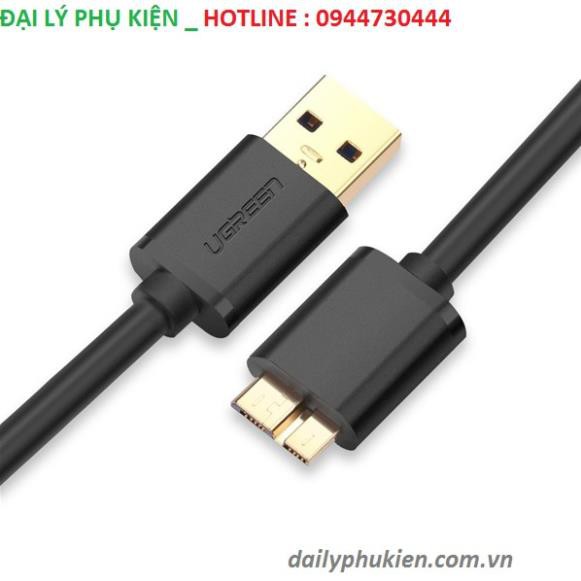 Dây cáp USB 3.0 sang Micro B dài 1m Ugreen 10841 Hàng chính hãng